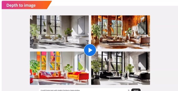 Adobe Firefly depth to image